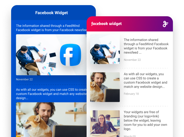Facebook Widget Customize Facebook Widget for Website | Embed Facebook Feed | FeedWind