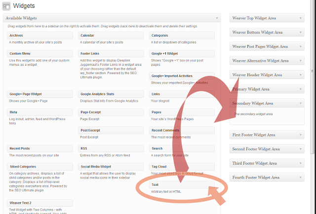 WordPress sidebar widget rss feed