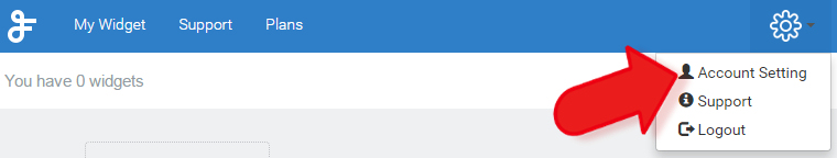 feedwind widget account settings