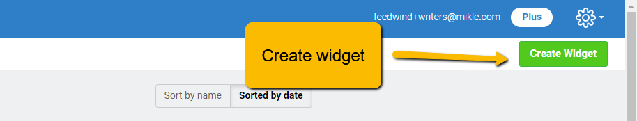 create widget button