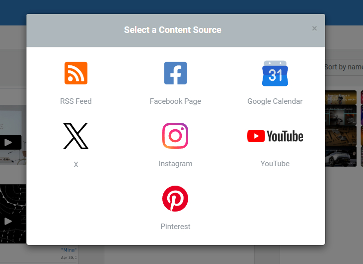 content-source-selection